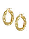 Earrings Hoops made of Gold 14K