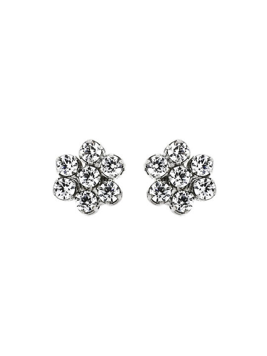 Earrings made of Platinum with Stones