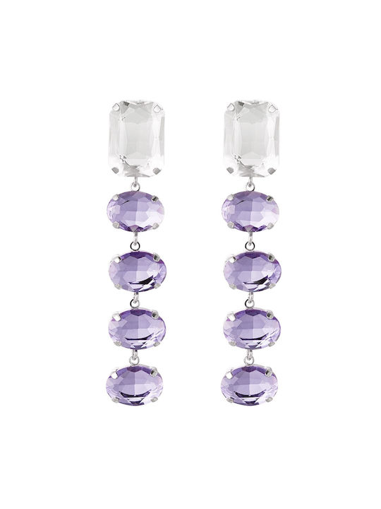 Purple Drops Earrings