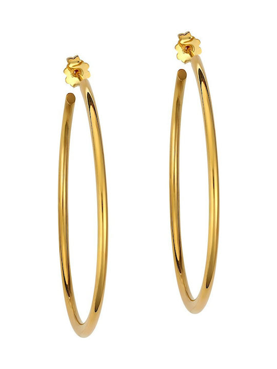 Earrings Hoops made of Silver Gold Plated