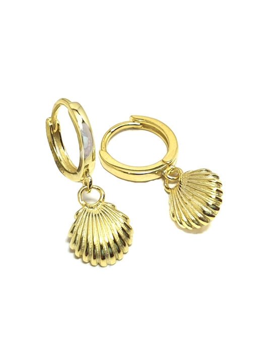 Earrings Hoops made of Silver Gold Plated