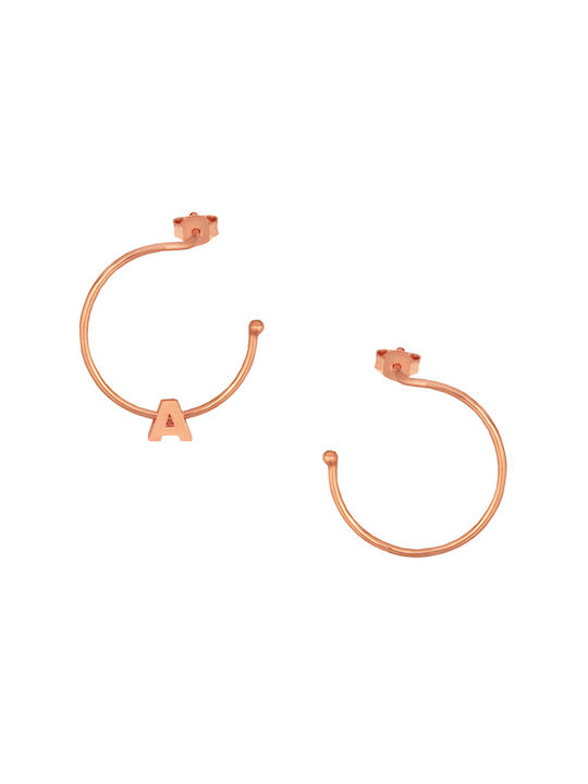 Earrings Hoops made of Silver Gold Plated