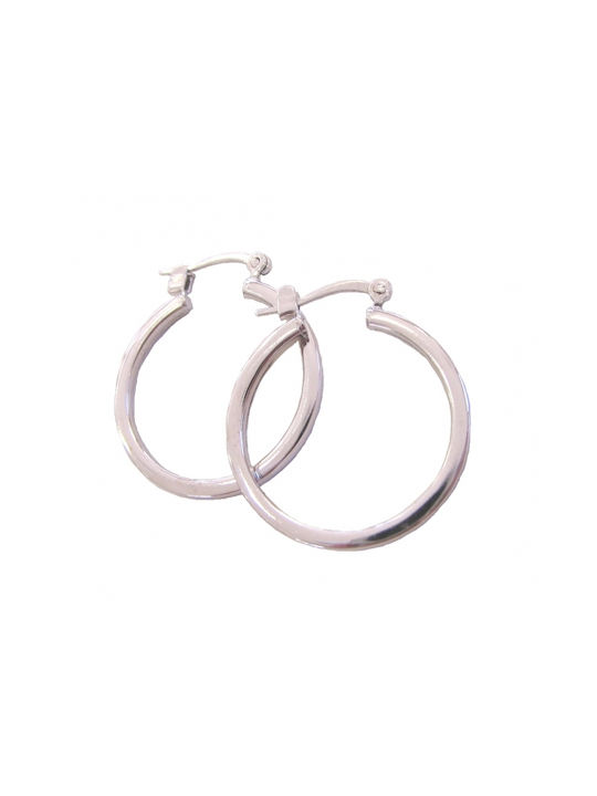 Earrings Hoops made of Platinum