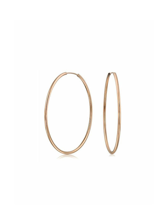 Earrings Hoops made of Silver Gold Plated