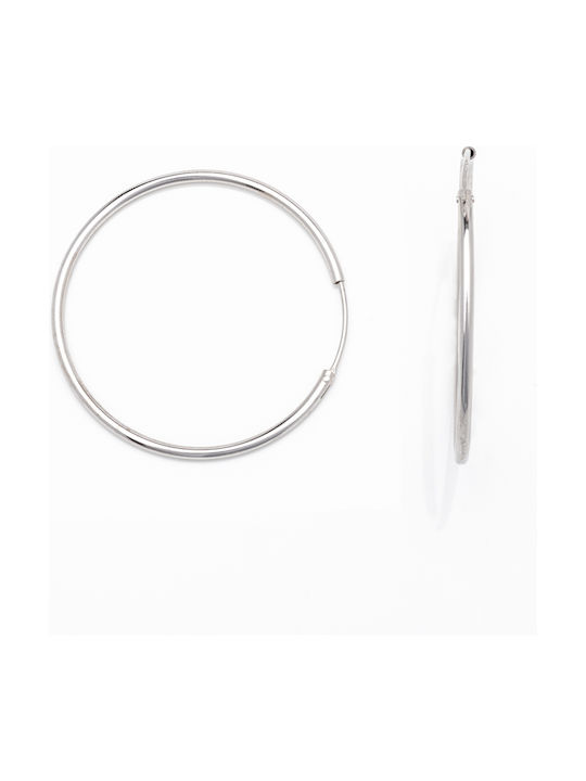 Earrings Hoops made of Silver