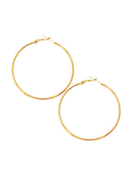 Fantazy Earrings Hoops Gold Plated