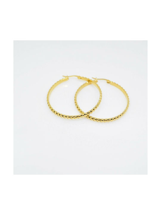 Earrings Hoops Gold Plated