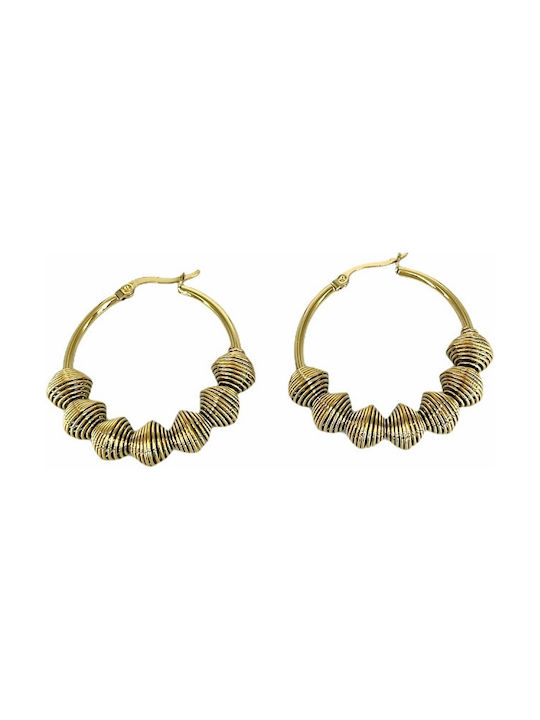 Earrings Hoops Gold Plated