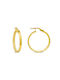 Earrings Hoops made of Gold 14K