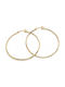 Earrings Hoops made of Gold 14K