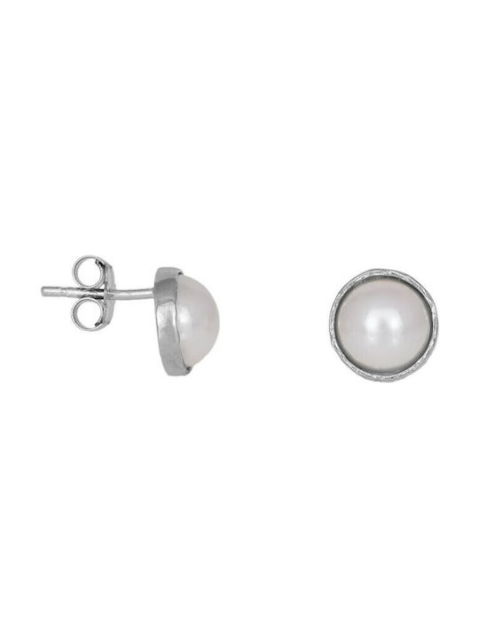 Earrings made of Silver with Pearls