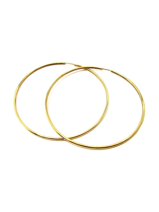 Earrings Hoops made of Gold 14K