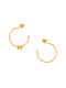 Earrings Hoops made of Silver Gold Plated