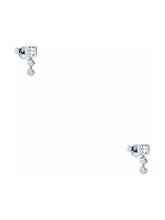 Earrings made of Platinum with Stones