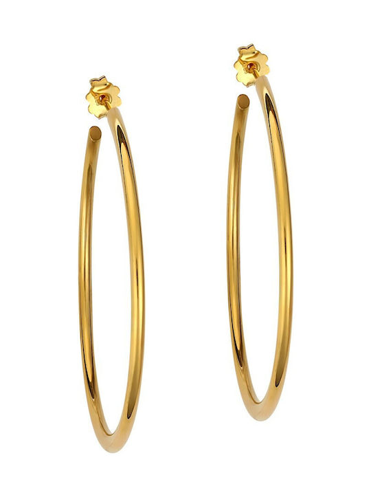 Earrings Hoops made of Silver Gold Plated