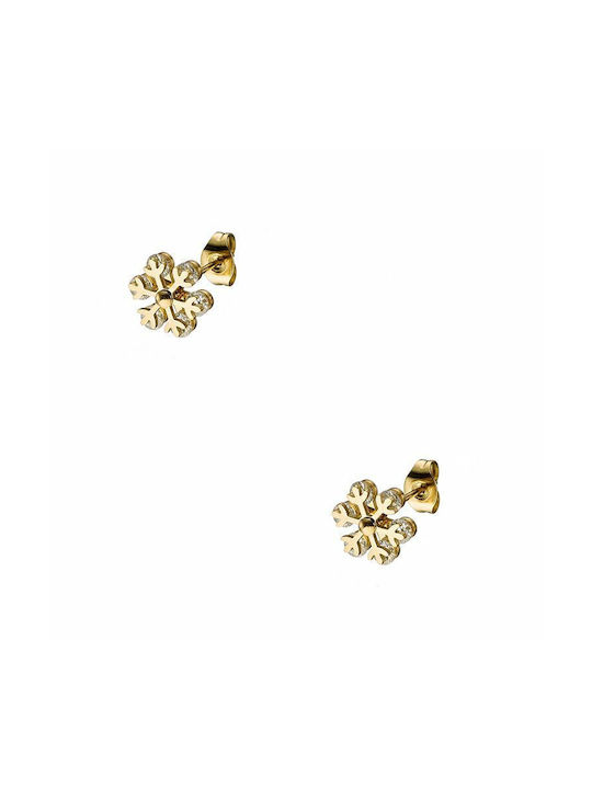 Earrings made of Steel Gold Plated