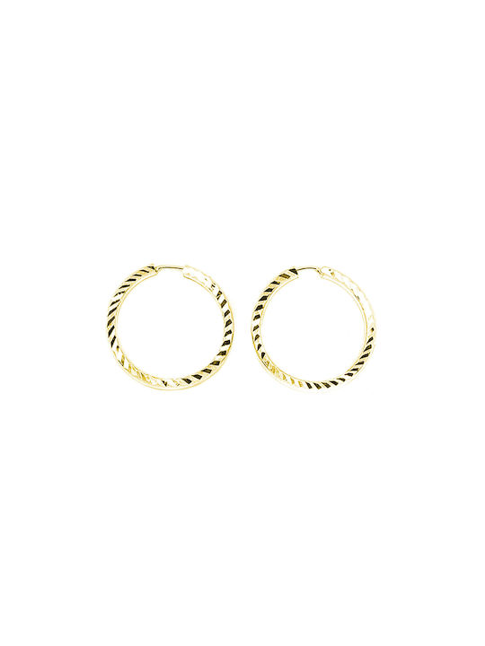 Earrings Hoops made of Silver Gold Plated