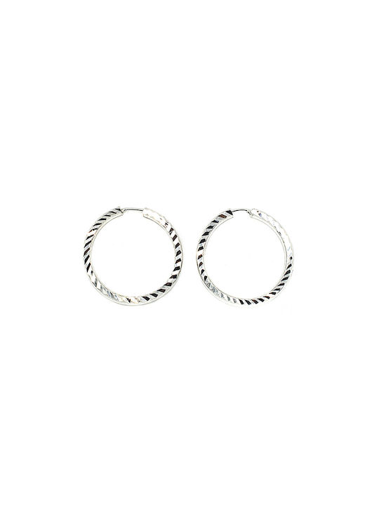 Earrings Hoops made of Silver