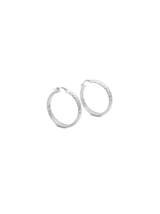 Earrings Hoops made of Silver