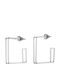 Art Earrings Hoops made of Steel