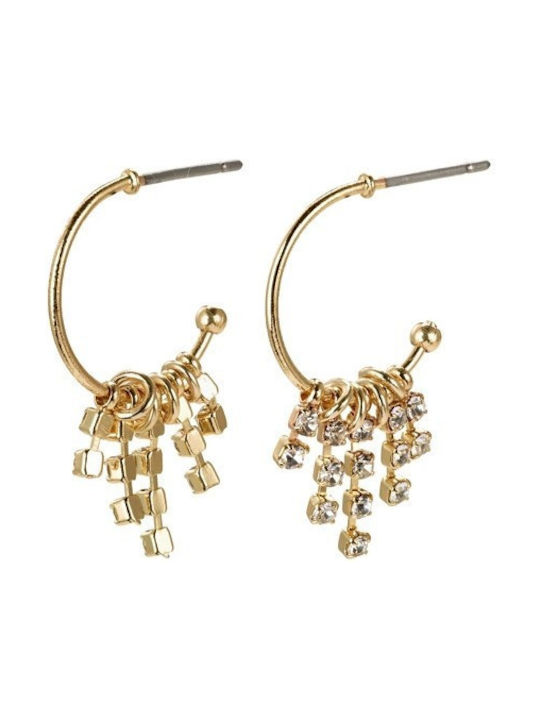 Pilgrim Air Earrings Hoops Gold Plated