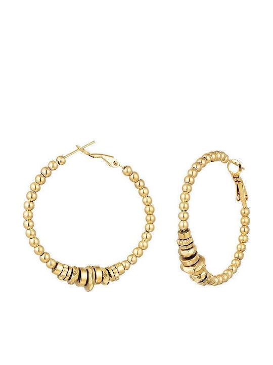 Georgiadis Accessories Σκουλαρίκια από Ατσάλι Επιχρυσωμένα
