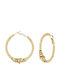 Georgiadis Accessories Σκουλαρίκια από Ατσάλι Επιχρυσωμένα