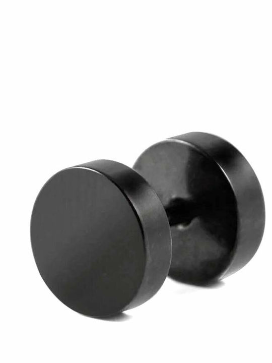 Touch Steel Bar Earring Black