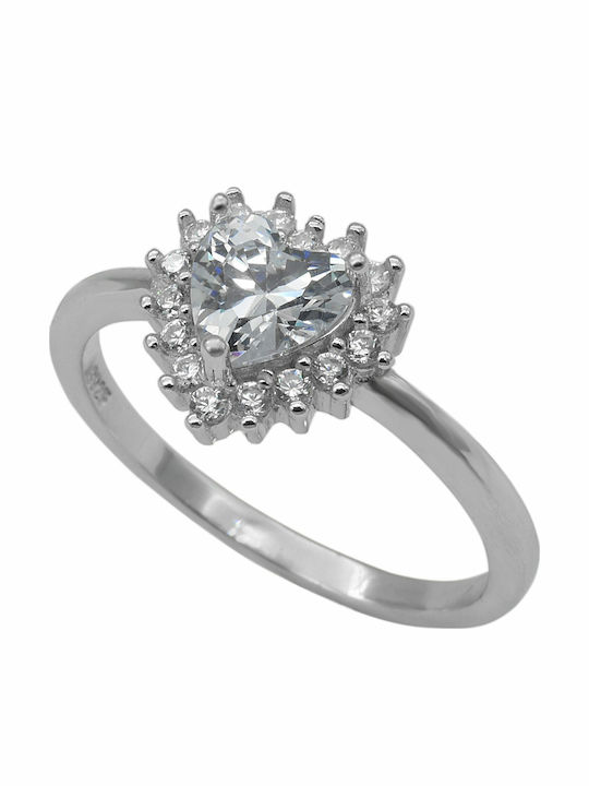 SilverStyle Дамски Пръстен с Камъни от Сребърен