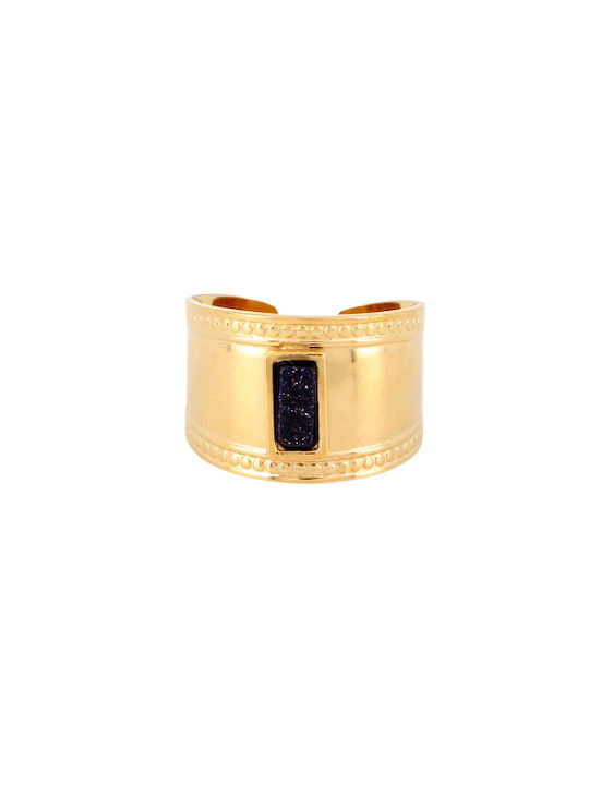 Women's Ring from Steel Gold Plated