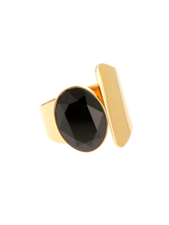 Women's Gold Plated Steel Ring