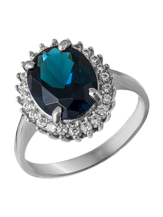 Women's White Gold Ring 9K