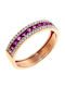 Fa Cad'oro Ring with Diamond made of Rose Gold 18K