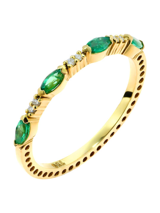 Fa Cad'oro Ring with Diamond made of Gold 18K