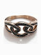 One Jewellery Γυναικείο Δαχτυλίδι με Ζιργκόν από Ασήμι Επιχρυσωμένο
