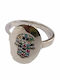 One Jewellery Γυναικείο Δαχτυλίδι με Πέτρες από Ασήμι