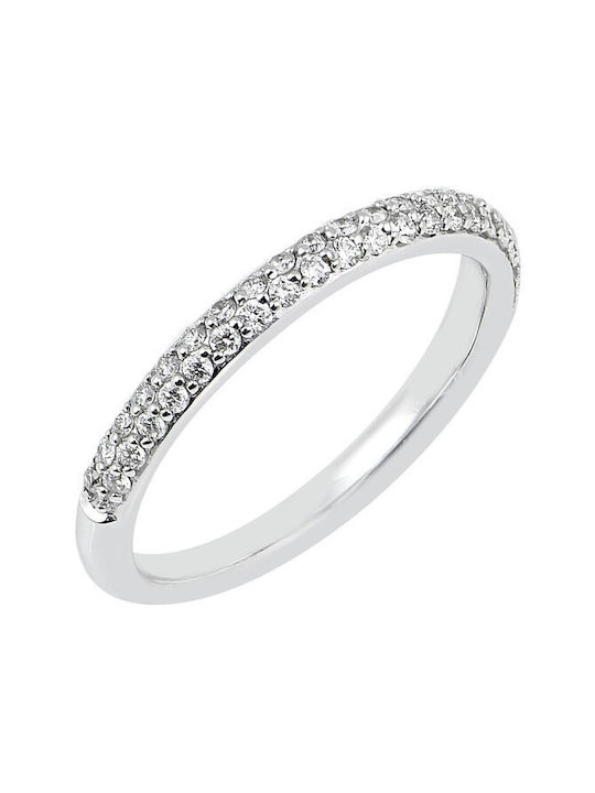Savvidis Women's White Gold Eternity Ring with Diamond 18K