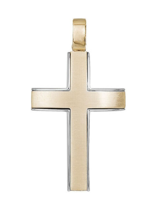 Herren Gold Kreuz 14K