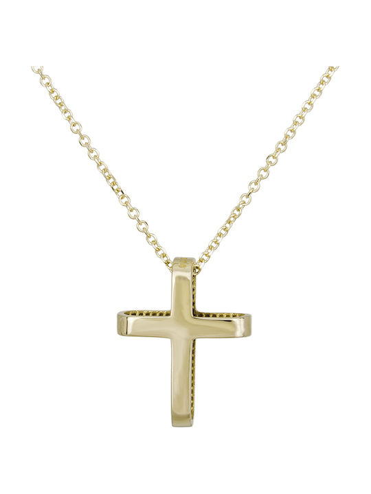 Damen Gold Kreuz 14K