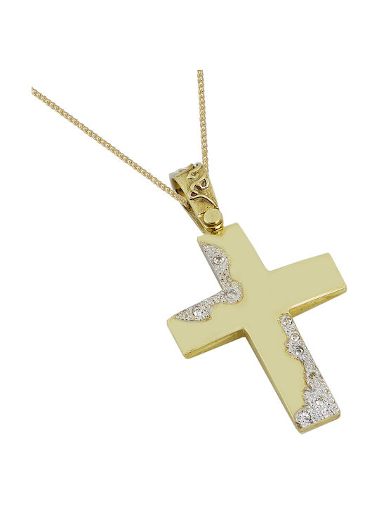 Women's Gold Cross 14K with Chain