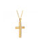 Herren Gold Kreuz 14K