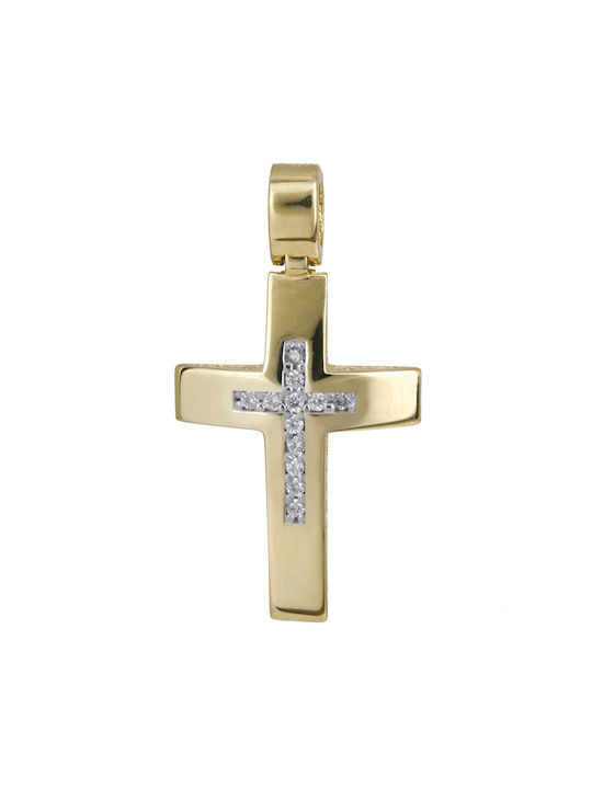 Femeiesc Aur Cruce 14K