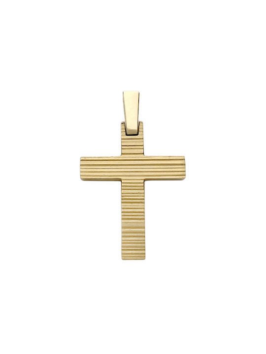 Herren Gold Kreuz 14K