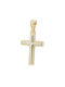 Herren Gold Kreuz 14K