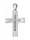 White Gold Cross 14K