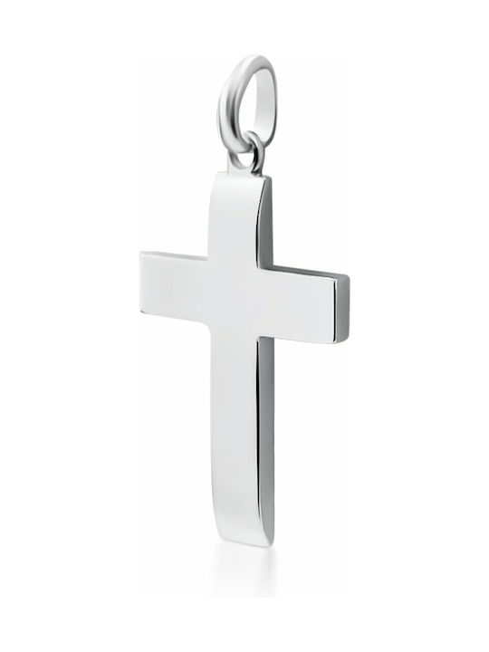 White Gold Cross 14K