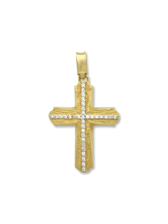 Damen Gold Kreuz 14K