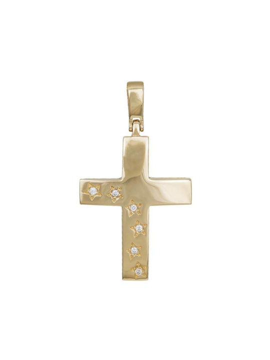 Femeiesc Aur Cruce 14K