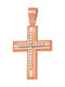 Women's Rose Gold Cross 14K