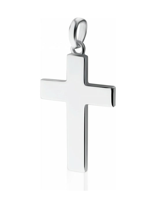 White Gold Cross 14K